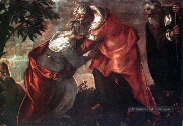 La Visitation italienne Renaissance Tintoretto Peinture à l'huile